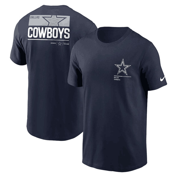 Men's Dallas Cowboys Navy Team Incline T-Shirt